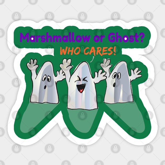 Happy Halloween Marshmallow Or Ghosts Sticker by holidaystore